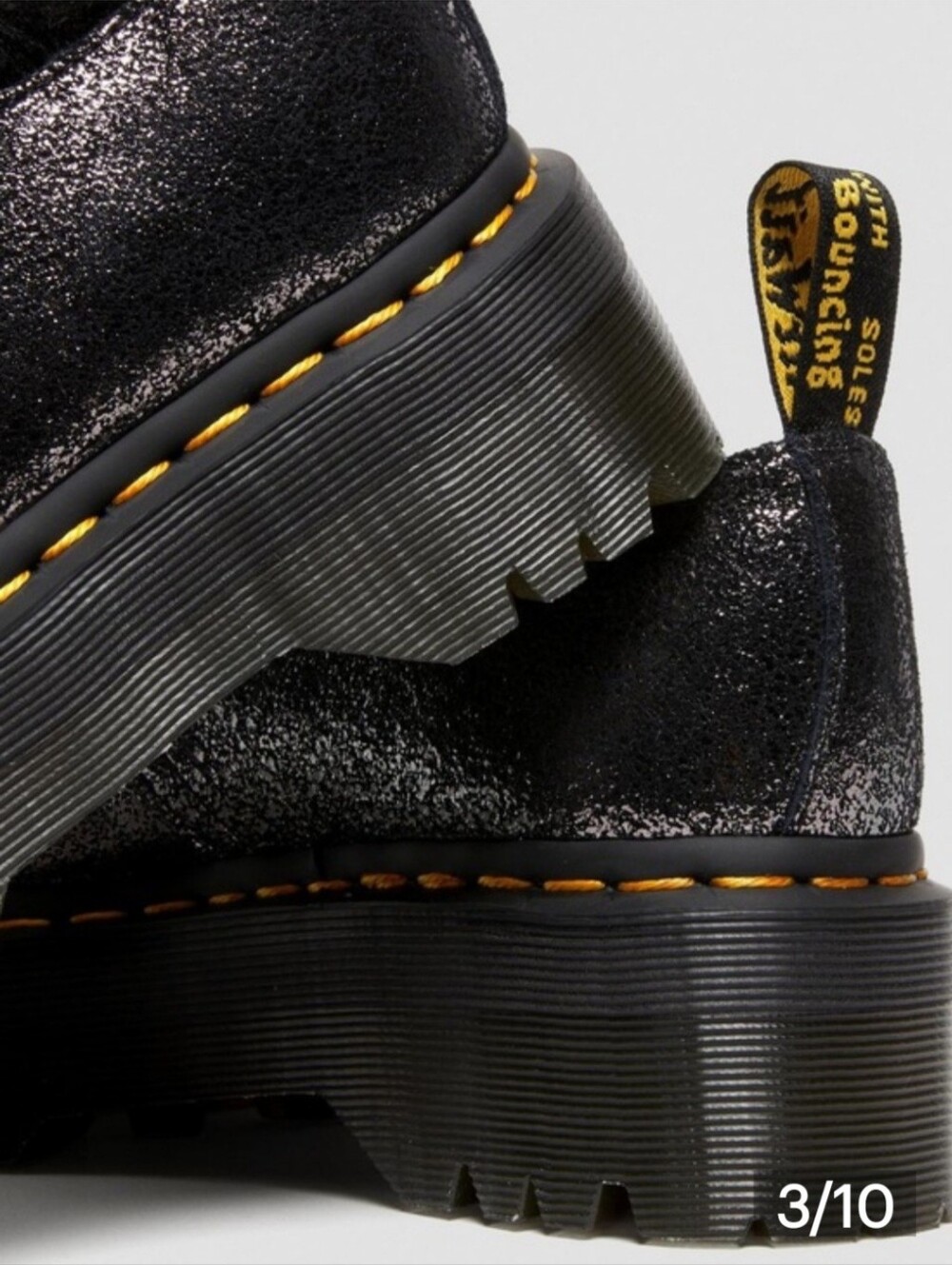 NEW! Dr Martens Platform 1461 3 Eye Metallic Oxfords Womens Size 8 - Picture 2 of 16